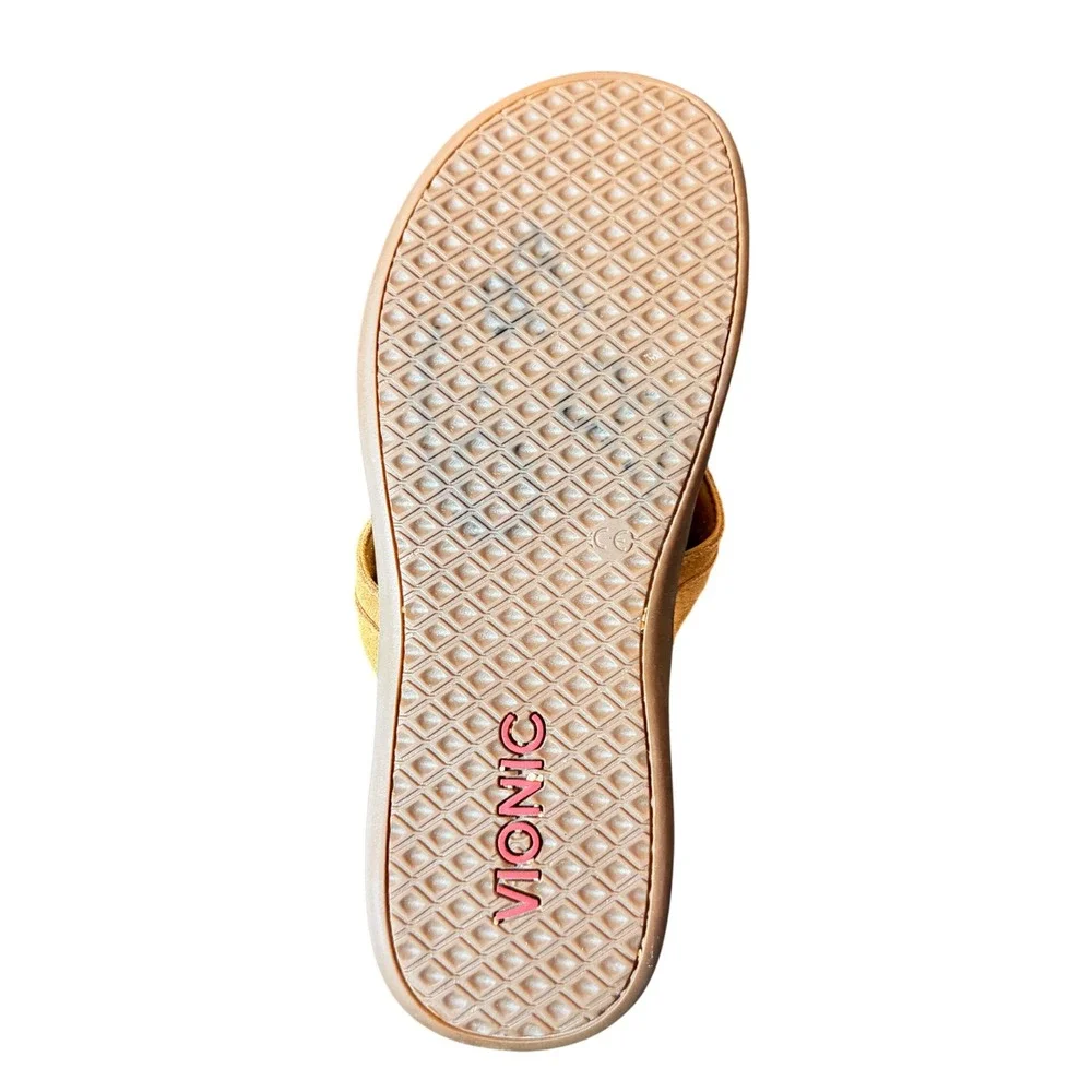 Amputee Shoe Right Vionic‎ Tide Aloe Womens  Sz 11 Supportive Flip Flop Brown